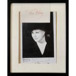 Ginger Rogers and Fred Astaire signed overall 10x8 framed black and white photo and signed album