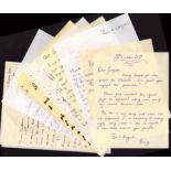 Entertainment Actor/Actresses. 10 x Collection of signed Letters signatures such as Emilie Cazenave.