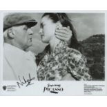 Natascha McElhone, English actress. A signed 10x8 inch promo photo, seen opposite Anthony Hopkins in