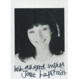 Jane Lapotaire signed 6x4 inch black and white photo. Good Condition. All autographs come with a