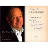 The Road Taken by Michael Buerk signed by author, First Edition hardcover book with dust jacket.