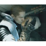 Star Wars Nathalie Cox as Juno Eclipse signed 10 x 8 inch colour movie scene photo. She portrayed