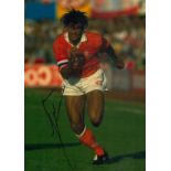 Ruud Gullit signed 12x8 inch colour photo pictured in action for the Netherlands. Good Condition.