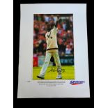 Curtly Ambrose signed 22x16 inch Sporting Masters limited edition print 36/500. Good Condition.
