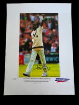 Curtly Ambrose signed 22x16 inch Sporting Masters limited edition print 36/500. Good Condition.