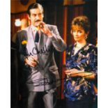 John Challis and Sue Holderness signed 10x8 inch Only Fools and Horses colour photo. Good Condition.