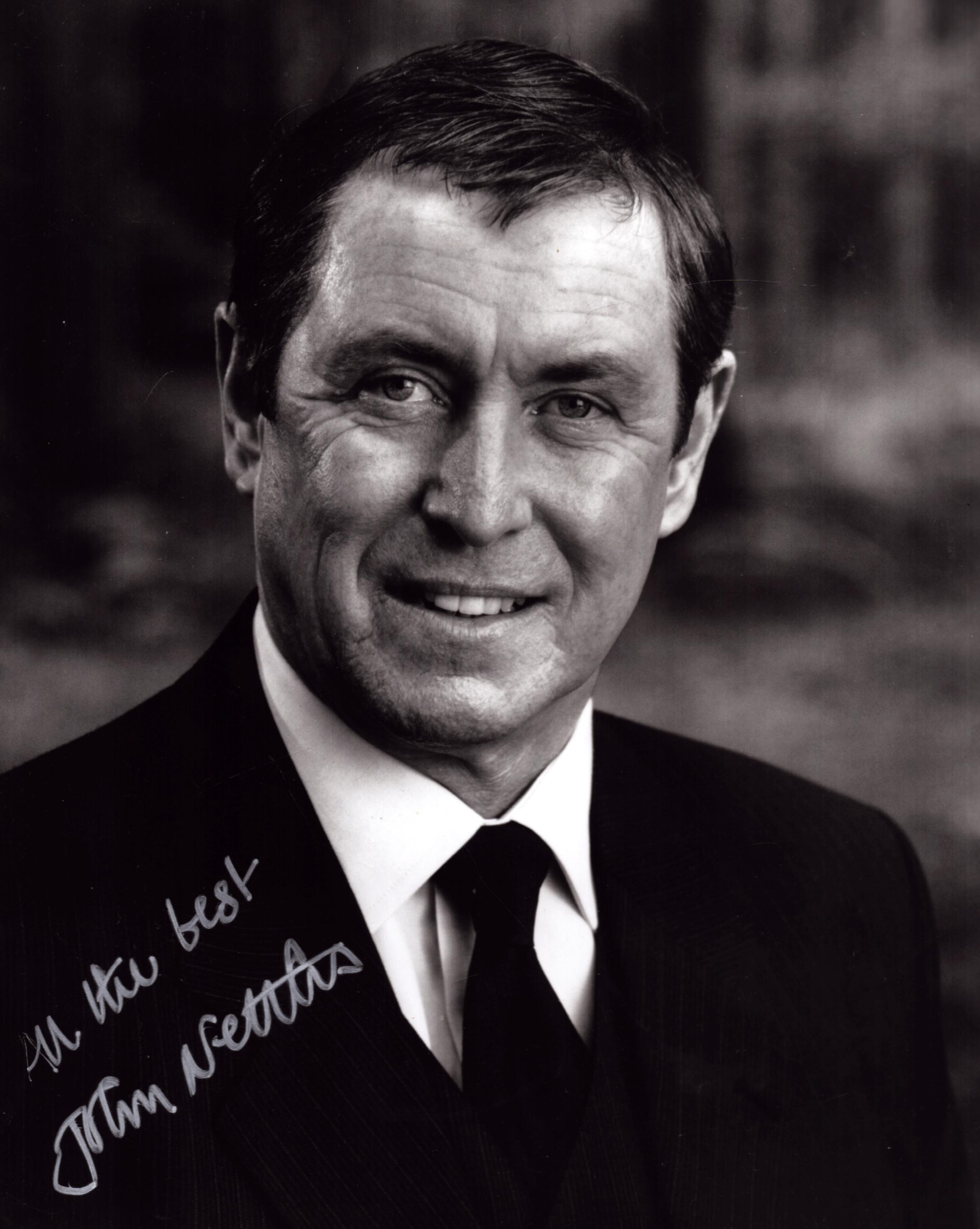 John Nettles signed 10x8 inch black and white photo. Good Condition. All autographs come with a