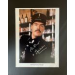 Arthur Bostrum signed 20x16 inch Allo Allo mounted colour photo. Good Condition. All autographs come