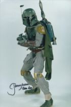 Jeremy Bulloch signed 12x8 inch Boba Fett Star Wars colour photo. Good Condition. All autographs
