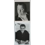 Alas Smith And Jones Comedy Duo 2 Signed Photos By Mel Smith (1952 2013) and Griff Rhys Jones.