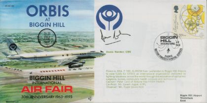 Denis Norden CBE signed Biggin Hill International Air fair FDC. Good Condition. All autographs