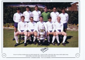 Autographed DAVE MACKAY 16 x 12 Limited Edition : Col, depicting Tottenham's 1967 FA Cup Final