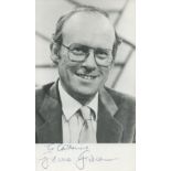 Graham Garden signed 6x4 inch black and white photo dedicated. Good Condition. All autographs come