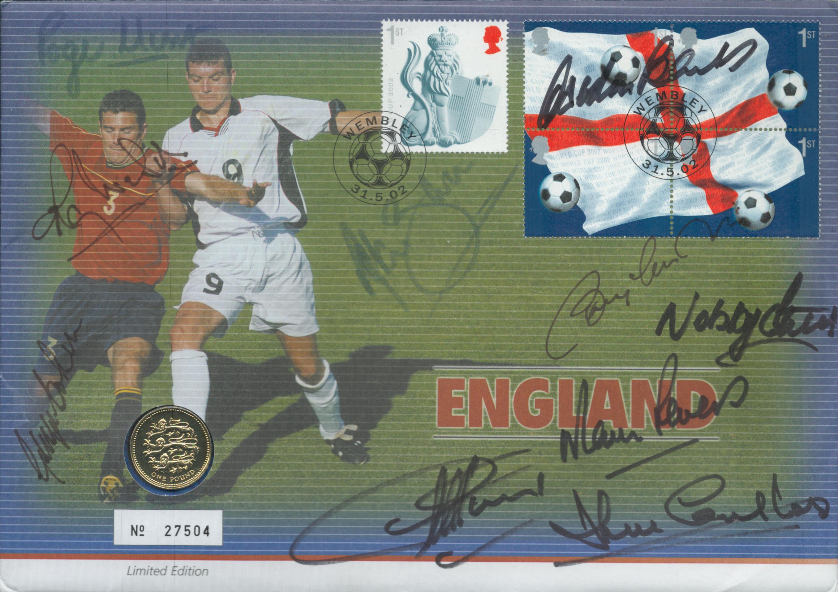 England 1966 World Cup Legends multi signed limited edition coin cover includes Alan Ball, Gordon