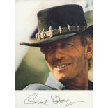 Paul Hogan signed Crocodile Dundee 6x4 inch colour photo. Good Condition. All autographs come with a