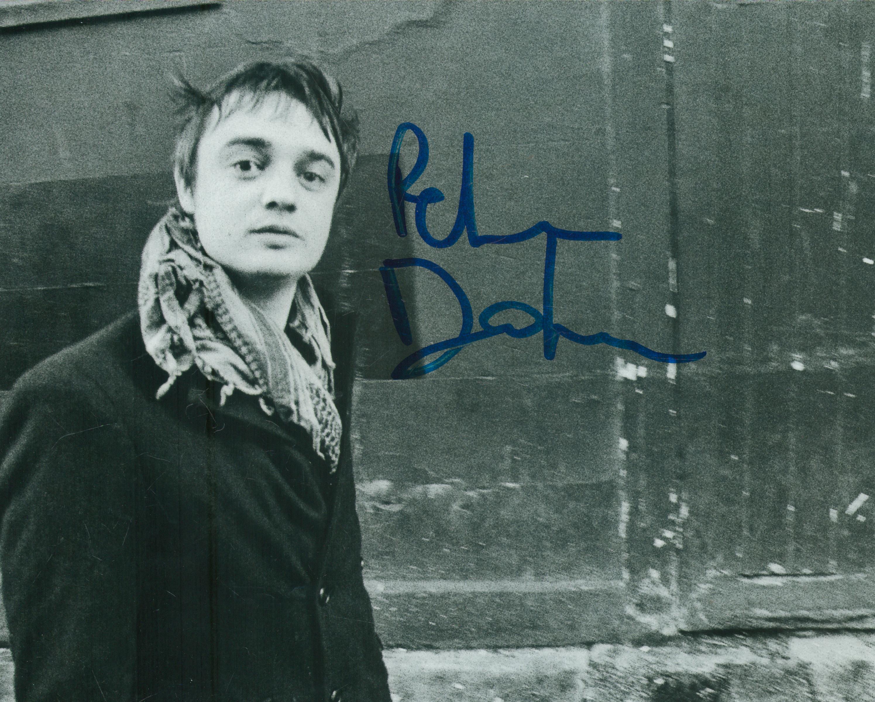 Pete Doherty signed 10x8 inch black and white photo. Good Condition. All autographs come with a