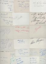 Boxing - 21 vintage signed cards, 4.5x3.5 inches and smaller, some dedicated. Some world and/or