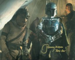 Jeremy Bulloch signed 10x8 inch Boba Fett Star Wars colour photo. Good Condition. All autographs