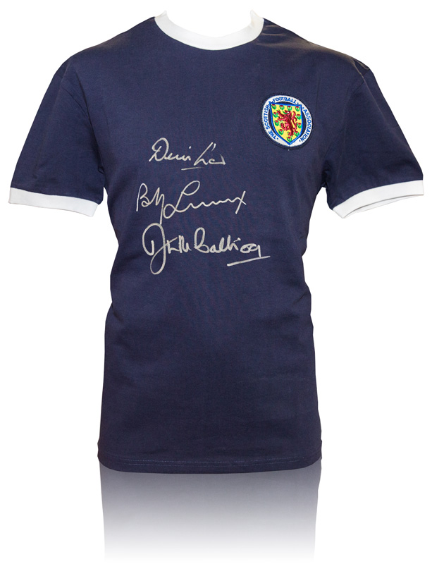 Autographed Replica SCOTLAND 1967 Wembley Shirt : As worn in the Scots memorable 3-2 victory over