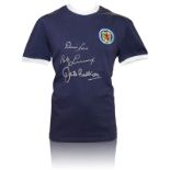 Autographed Replica SCOTLAND 1967 Wembley Shirt : As worn in the Scots memorable 3-2 victory over