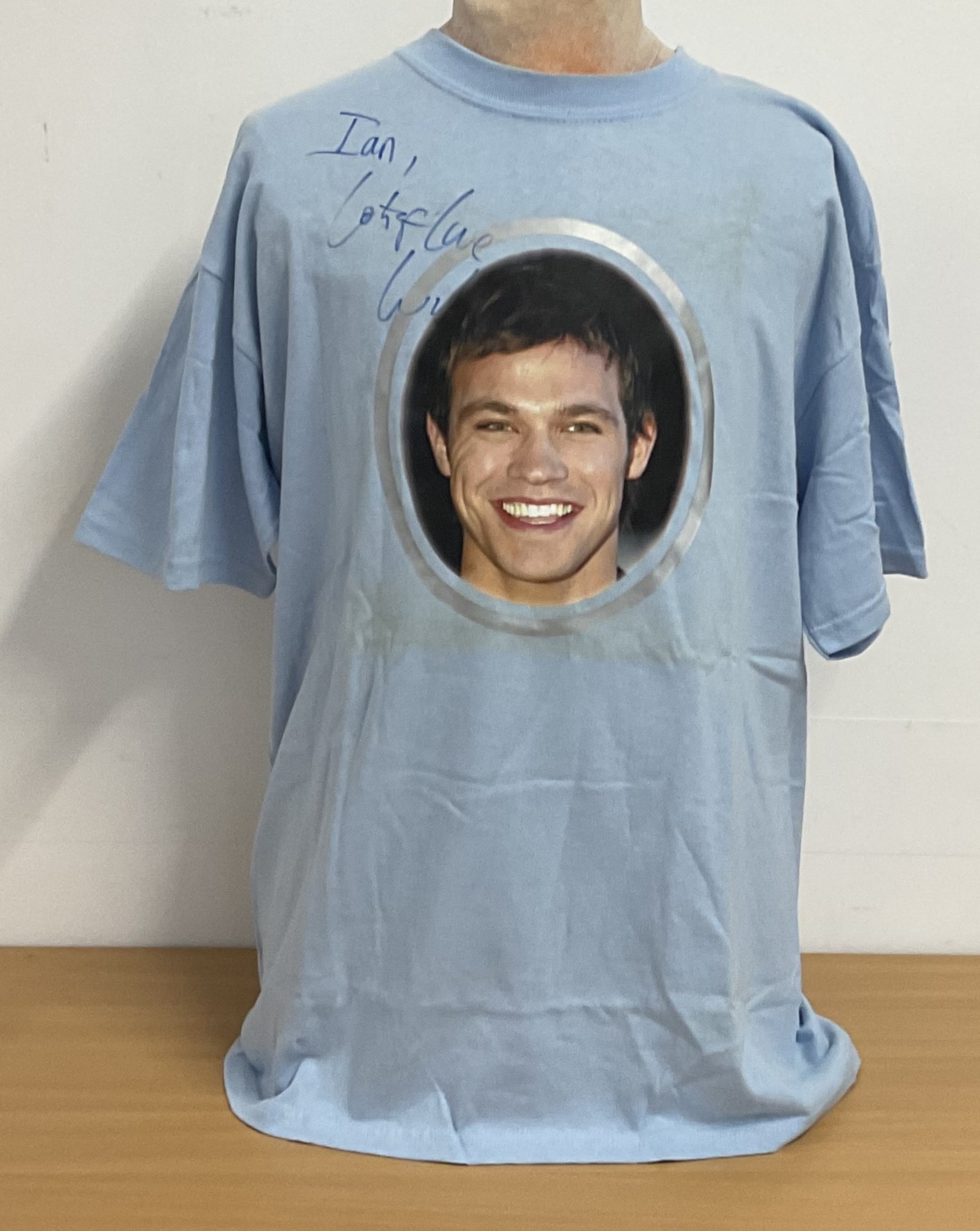 Will Young signed T-shirt worn by house band on Friday Night with Jonathan Ross. Good Condition. All