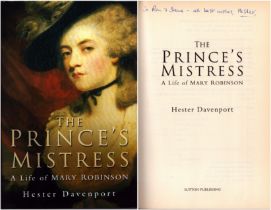 The Prince's Mistress by Hester Davenport signed by author. First Edition hardback book with dust