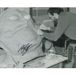 Star Wars Jabba the Hut 10x 8 inch b/w photo signed by John Coppinger. Good Condition. All