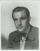 Gene Kelly signed 10x8 inch black and white photo. Good Condition. All autographs come with a