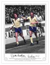 Autographed SOUTHAMPTON 16 x 12 Limited Edition : Colorized, depicting Southampton's PETER RODRIGUES