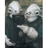 Star Wars Aiden Cooke signed 10 x 8 inch colour movie scene photo. English puppeteer and actor who