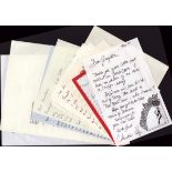 Entertainment Music/Actor/Actresses. 10 x Collection of signed Letters signatures such as Bob