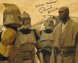 Star Wars 8 x 10 inch colour Clone Trooper scene photo signed by actor Richard Stride. Richard
