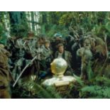 Star Wars Ewok Pamela Betts signed 10 x 8 inch colour movie scene photo. English actress who