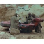 Star Wars 8 x 10 inch colour a New Hope scene photo signed by Alan Fernandes Tuskan Raider robbing