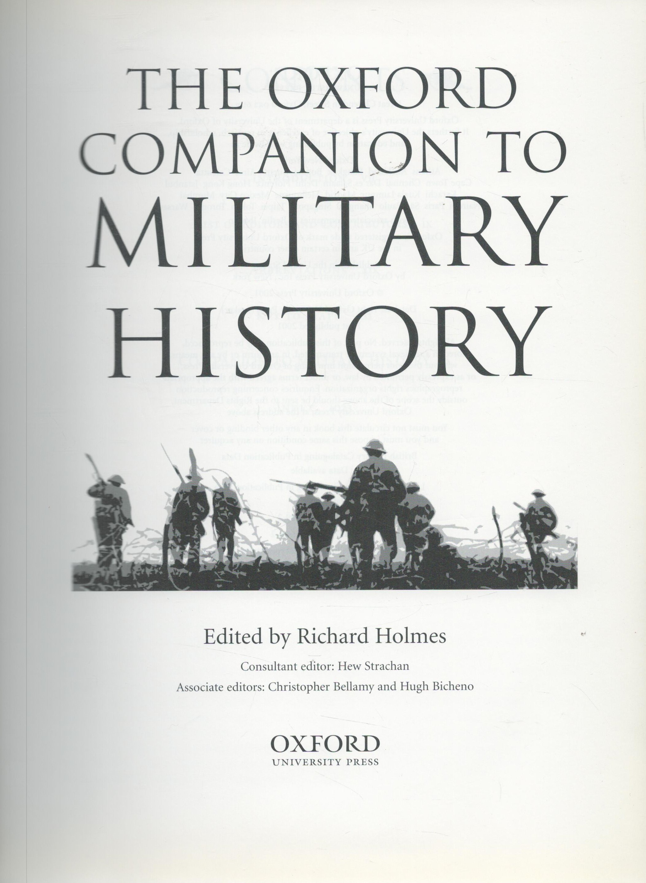 The Oxford Companion to Military History edited and signed by Richard Holmes. First Edition hardback - Image 3 of 4