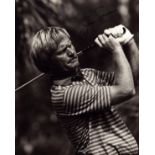 Jack Nicklaus signed 10x8 inch black and white photo. Good Condition. All autographs come with a