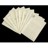 Entertainment Music/Actor/Actresses. 10 x Collection of signed Letters signatures such as Helen