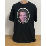 Jake Gyllenhaal signed T-shirt worn by house band on Friday Night with Jonathan Ross. Good