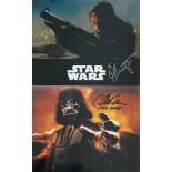 Star Wars collection four movie scene 8 x 10 inch colour photos signed by Gloria Garcia, C Andrew