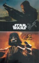 Star Wars collection four movie scene 8 x 10 inch colour photos signed by Gloria Garcia, C Andrew