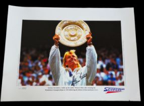 Martina Navratilova signed 22x16 inch Sporting Heroes limited edition print 13/250. Good