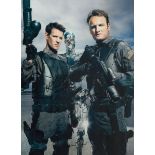 Terminator Genisys multi signed 16x12 inch colour photo signatures include cast members Matt