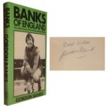 Autographed GORDON BANKS Book : A hardback book 'Banks of England' by former Leicester, Stoke City