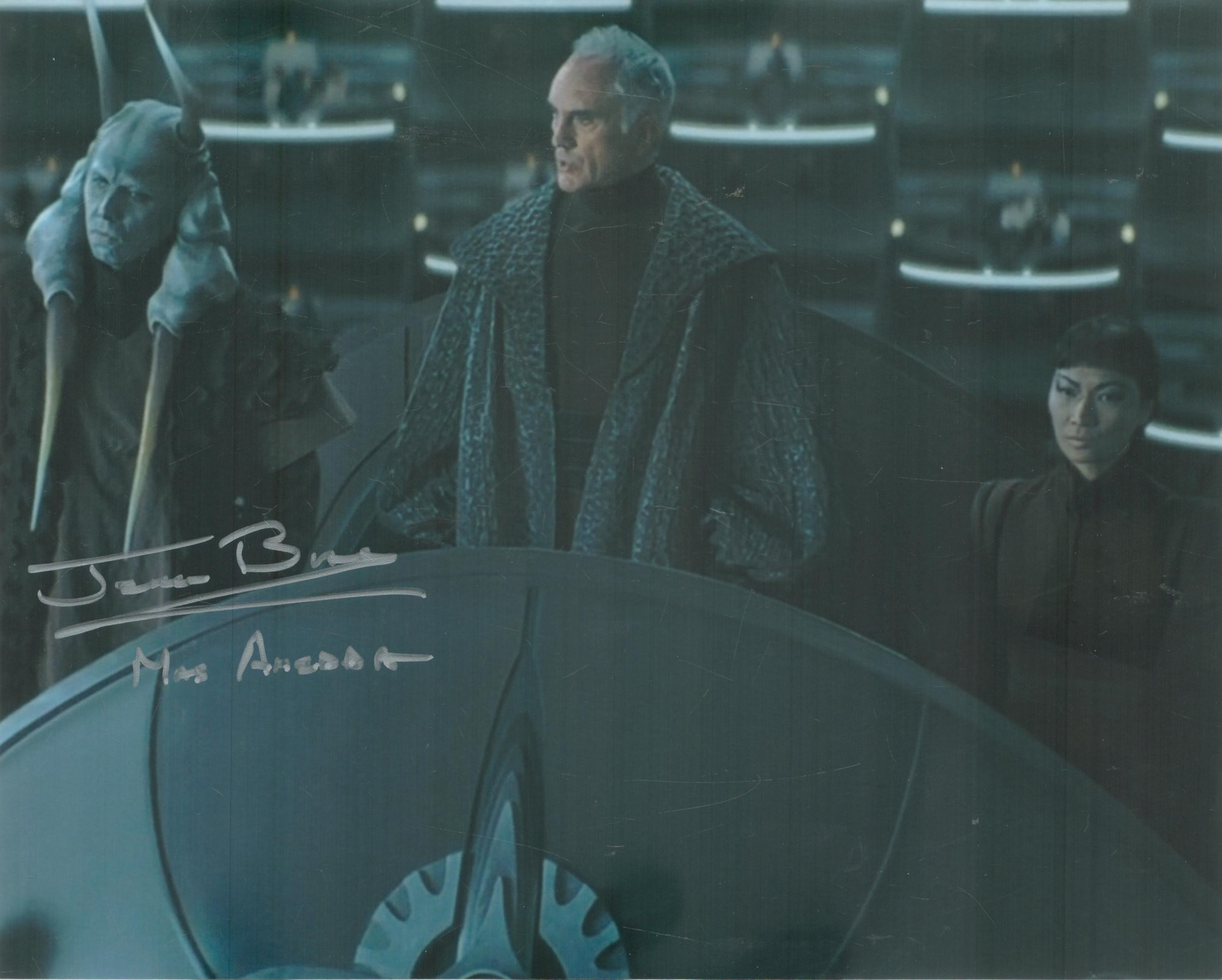 Star Wars collection four movie scene 8 x 10 inch colour photos signed by Gloria Garcia, C Andrew - Image 3 of 3