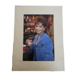 Sue Holderness signed 16x12 inch overall Only Fools and Horses mounted colour photo. Good Condition.