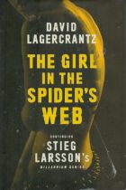 David Lagercrantz 1st Edition Hardback Book Titled The Girl in the spiders Web. Published in 2015.