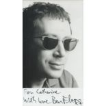 Ben Elton signed 6x4 inch black and white photo dedicated. Good Condition. All autographs come