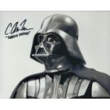 Star Wars 8 x 10 inch colour Darth Vader character photo signed by C Andrew Nelson. Nelson is most