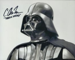 Star Wars 8 x 10 inch colour Darth Vader character photo signed by C Andrew Nelson. Nelson is most