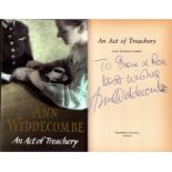 An Act of Treachery by Ann Widdecombe signed by author, First Edition hardcover book with dust